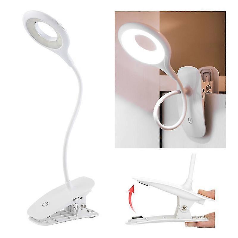 Clip Desk Lamp  Rechargeable  Eye-caring Led Light, Dimming Brightness Portable Table Light For Study Work