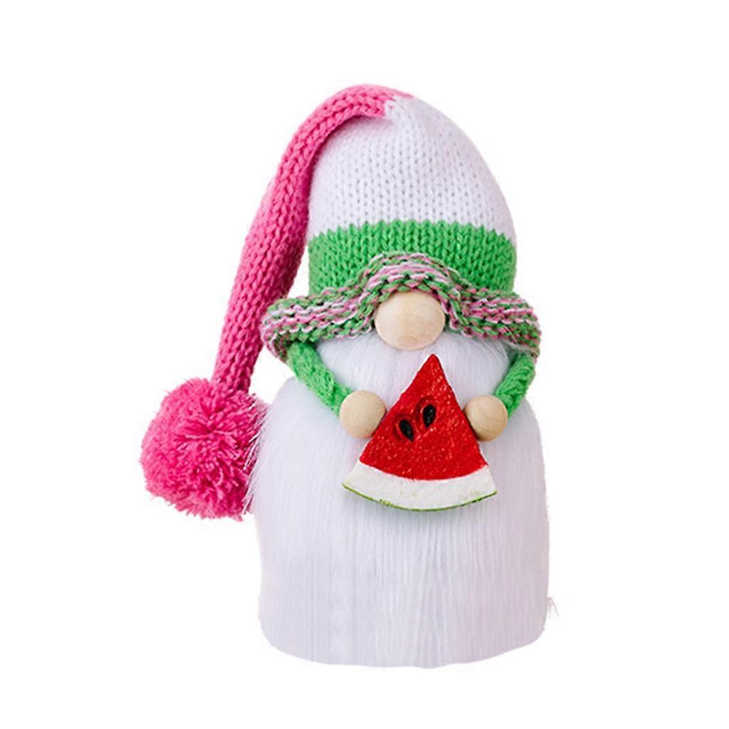 Summer Gnome Holding Watermelon Decorative Crafts Decoration Present