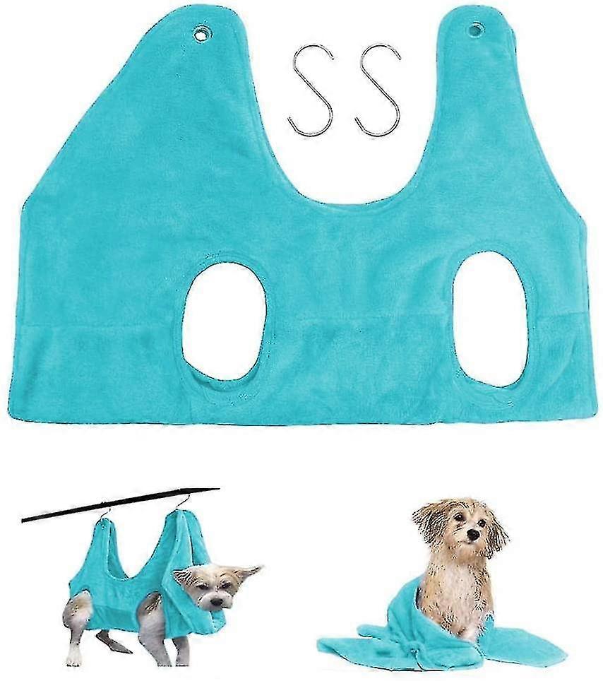 2 em 1 Pet Grooming Unhas Trimming Hammock Helper Drying Towel Restraint Bag Yg
