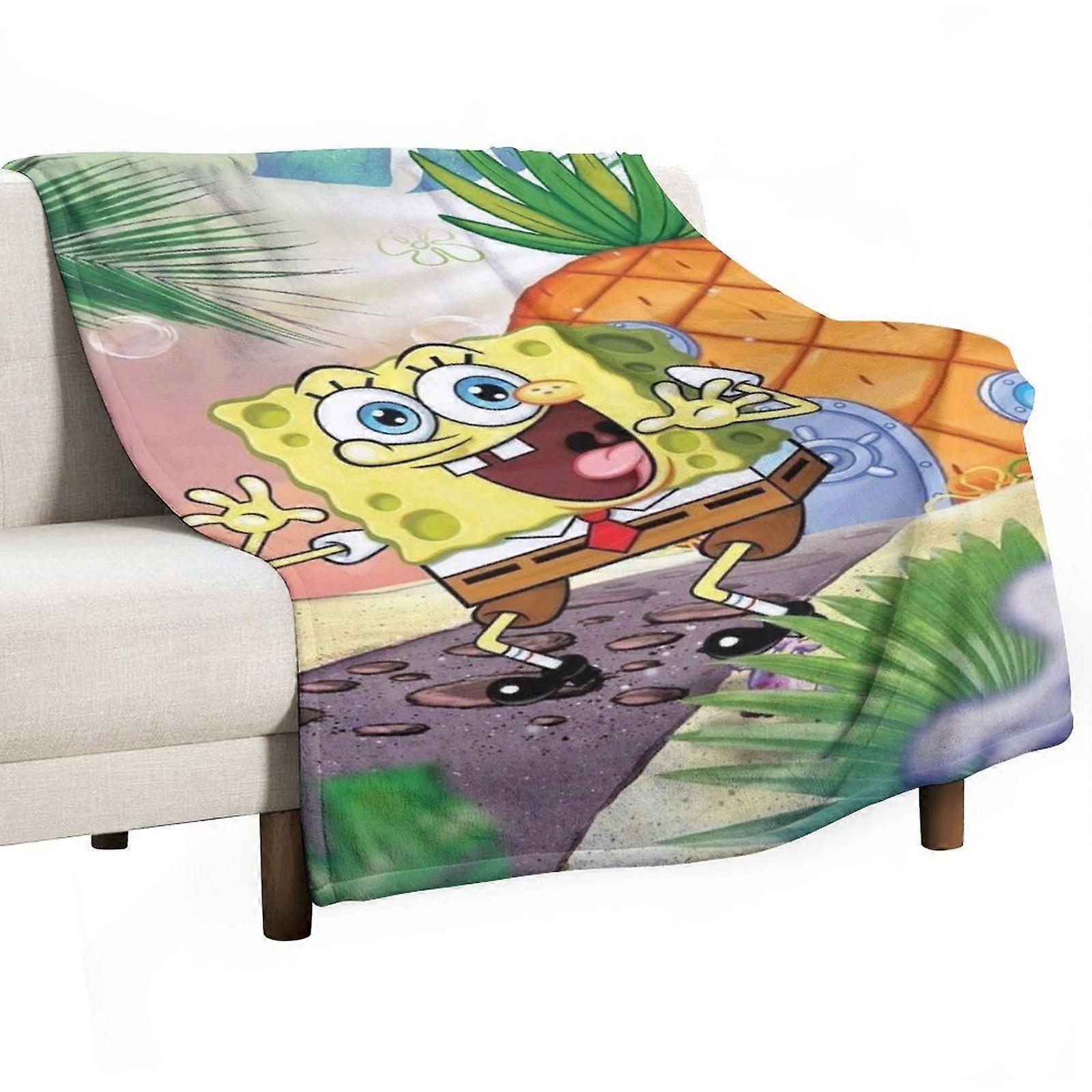 w362 Blankets SpongeBob SquarePants Blankets Warm Plush Blanket