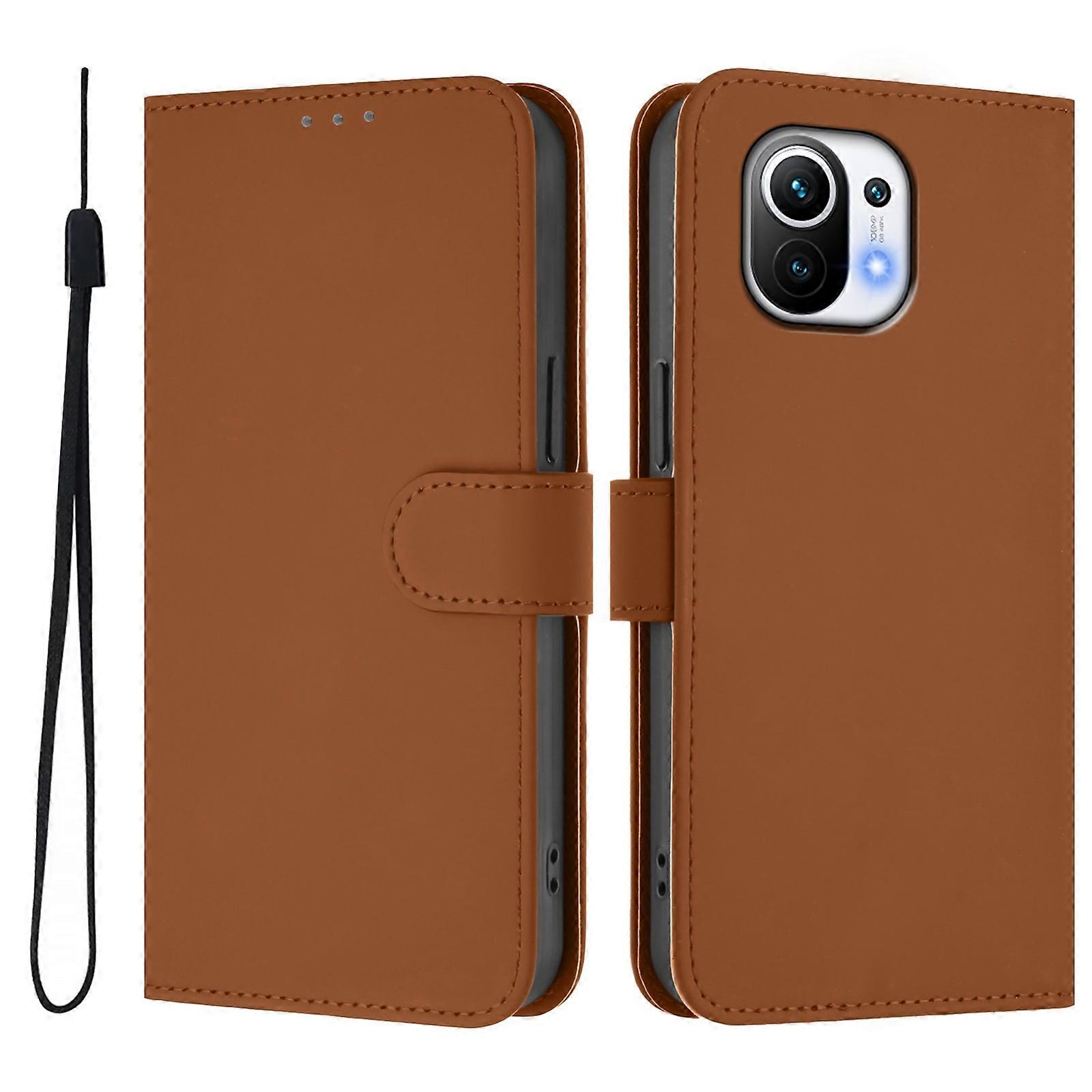 Solid Color PU Case For Xiaomi Mi 11