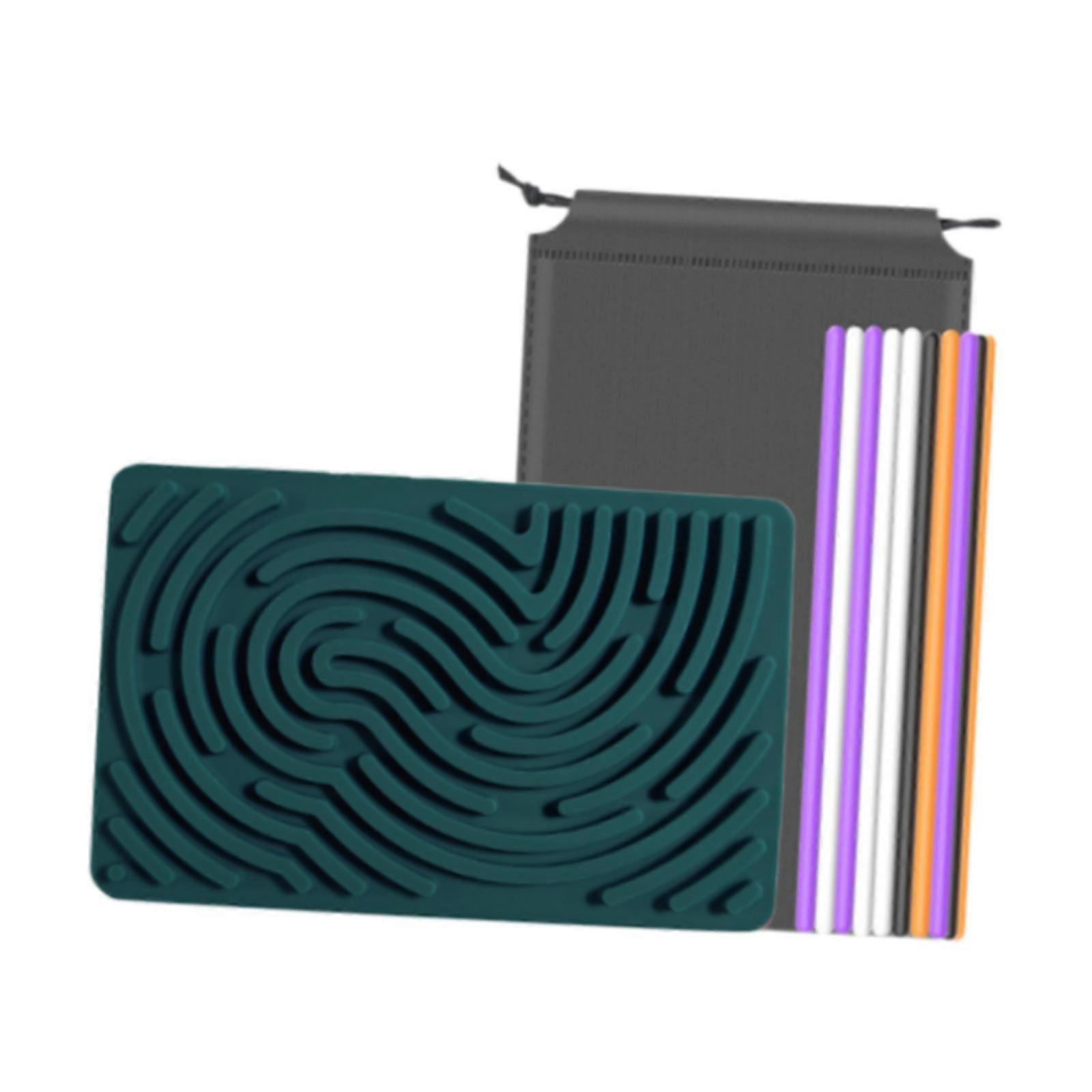 Fidget Sensory Activity Board Vtipná upokojujúca fidget doska pre deti Darček pre tínedžerov zelená