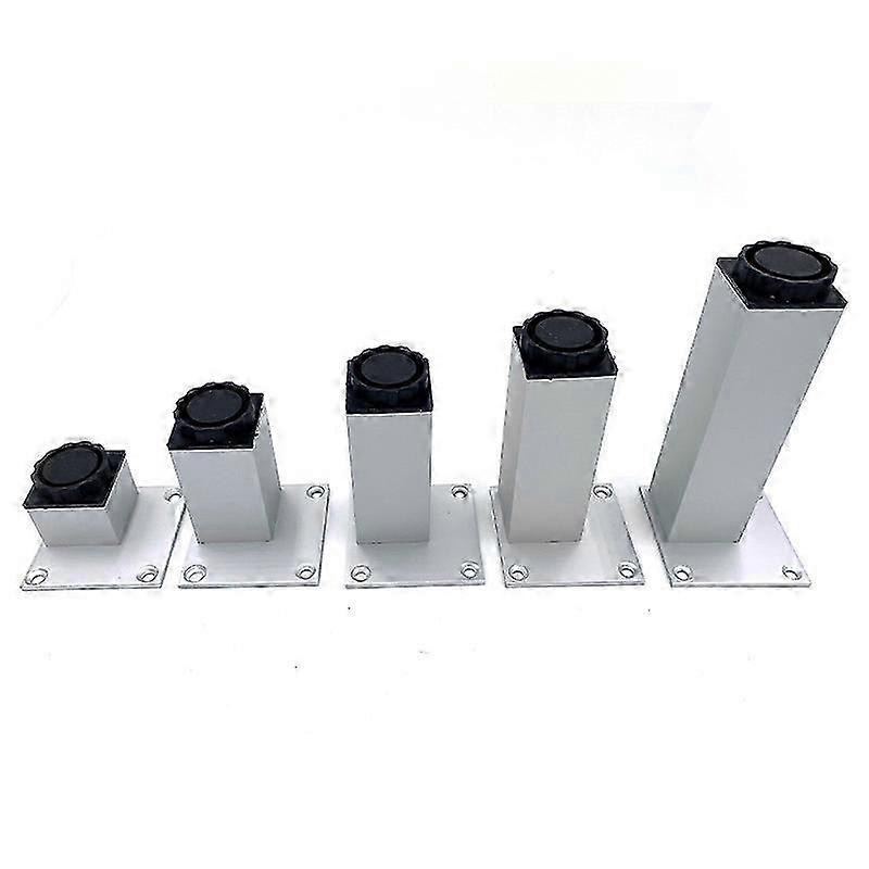 38mm τετράγωνα πόδια ντουλαπιών Καναπές-κρεβάτι πόδια ρυθμιζόμενη πάχυνση τρίποδο επίπλων Αλουμίνιο κράμα τηλεόρασης υποστήριξη πόδια τραπέζι