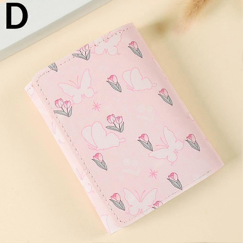 Cute Triple Fold Wallet Large Capacity Student Multi-function Folding