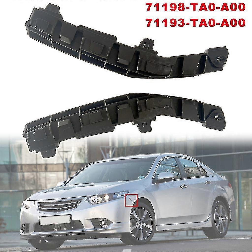 Pair Left Right Front Bumper Bracket Beam Mount Support Grille Guide Bracket Retainer For Honda Acco