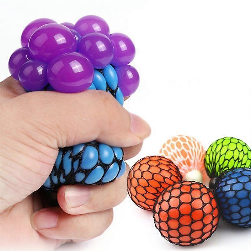 Mesh Ball Grape Squeeze Toy