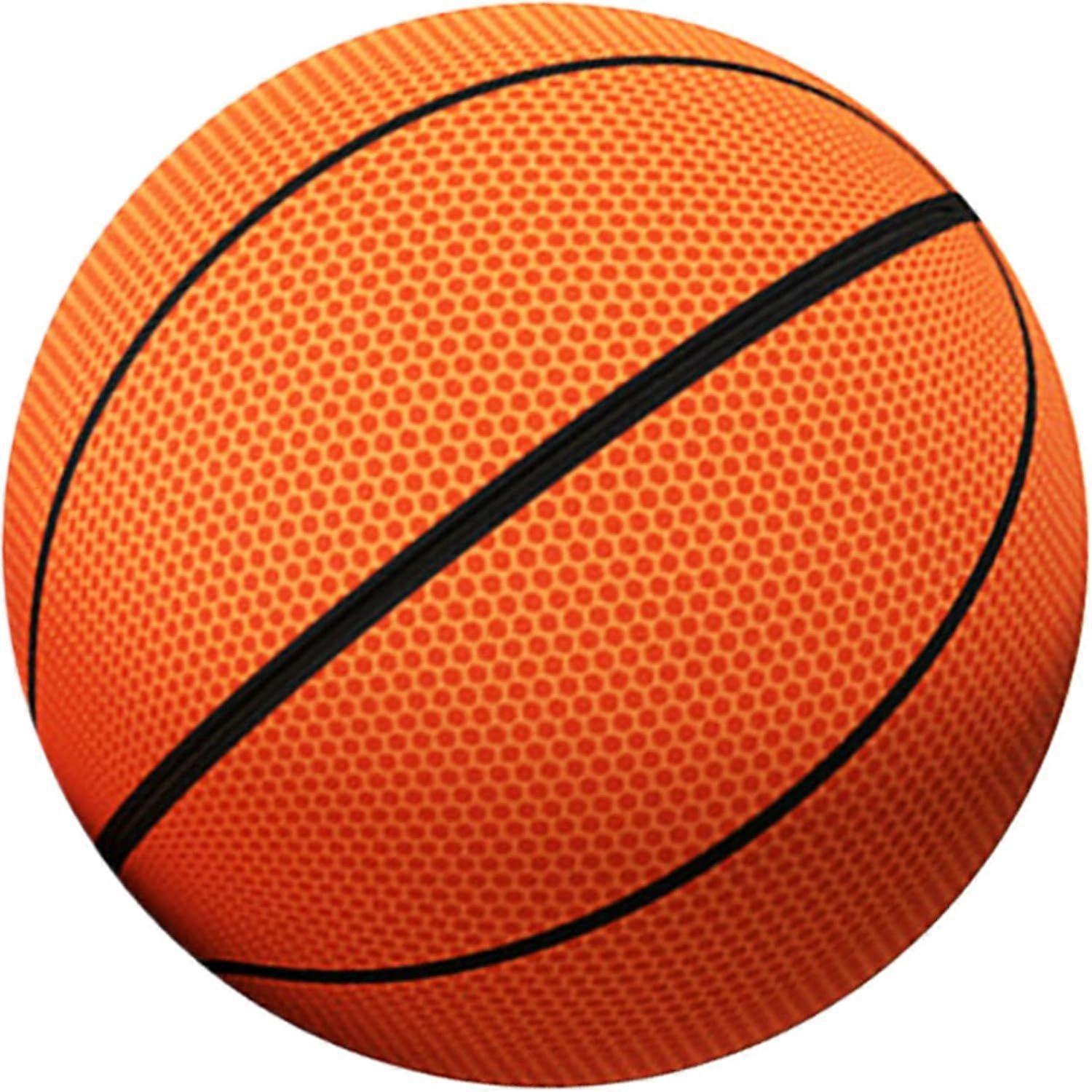 Quiet Basketball, Size 5 High Elastic Airless Basketball, Removable with Zipper Cover, Suitable for Indoor Children in the Home Ages 6+