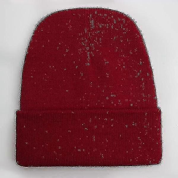 Autumn/winter Wool Blends Soft Warm Knitted Cap-XK11493