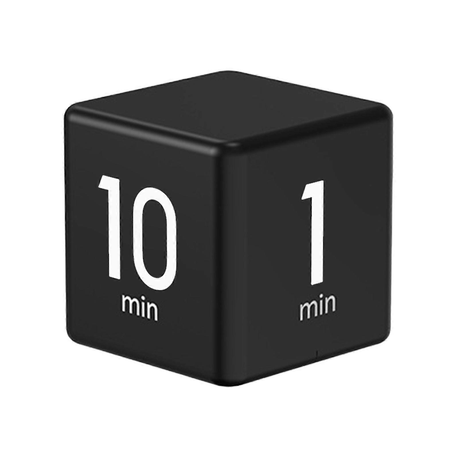 Rotating Pomodoro Timer 1-60 Minutes Preset LED Display Adjustable Volume Cube Timer for Work Study Kitchen Portable Sensor-Controlled Adjustable Volu