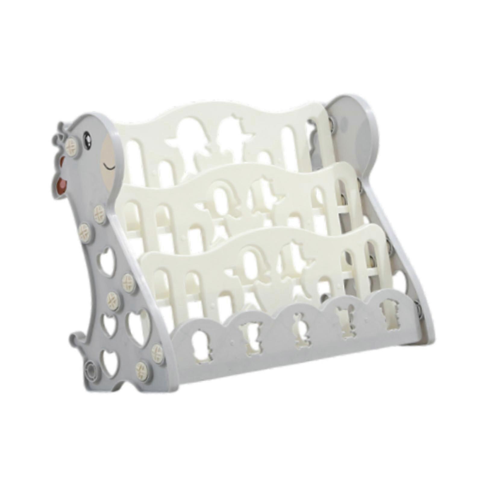 Kids Bookshelf Easy to Reach Book Rack Display for Room Classrooms Nursery Three layers
