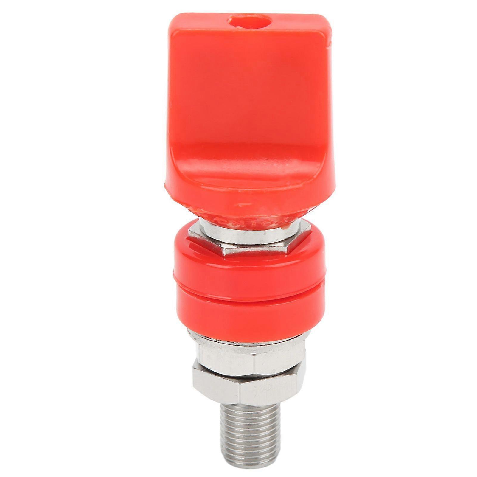 Binding Post Wire Terminal Connector M10 Thread 100A Large Current for 4mm Banana PlugRed