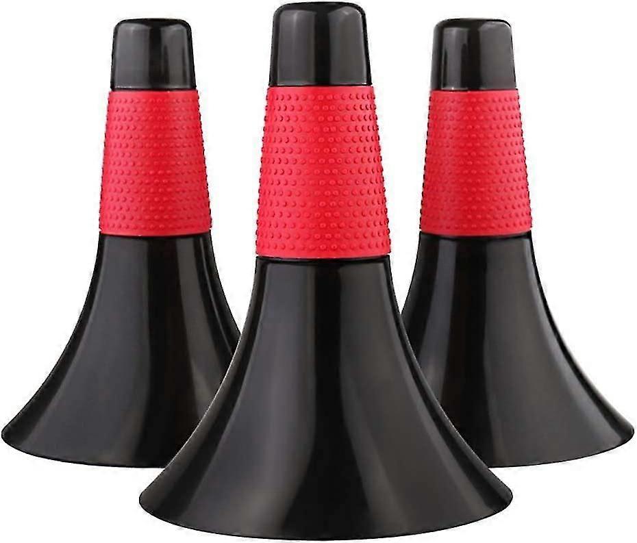 3 Pcs Marker Cones Barrier S Fitness Football Basketball Speed Agility Grab Training, Red