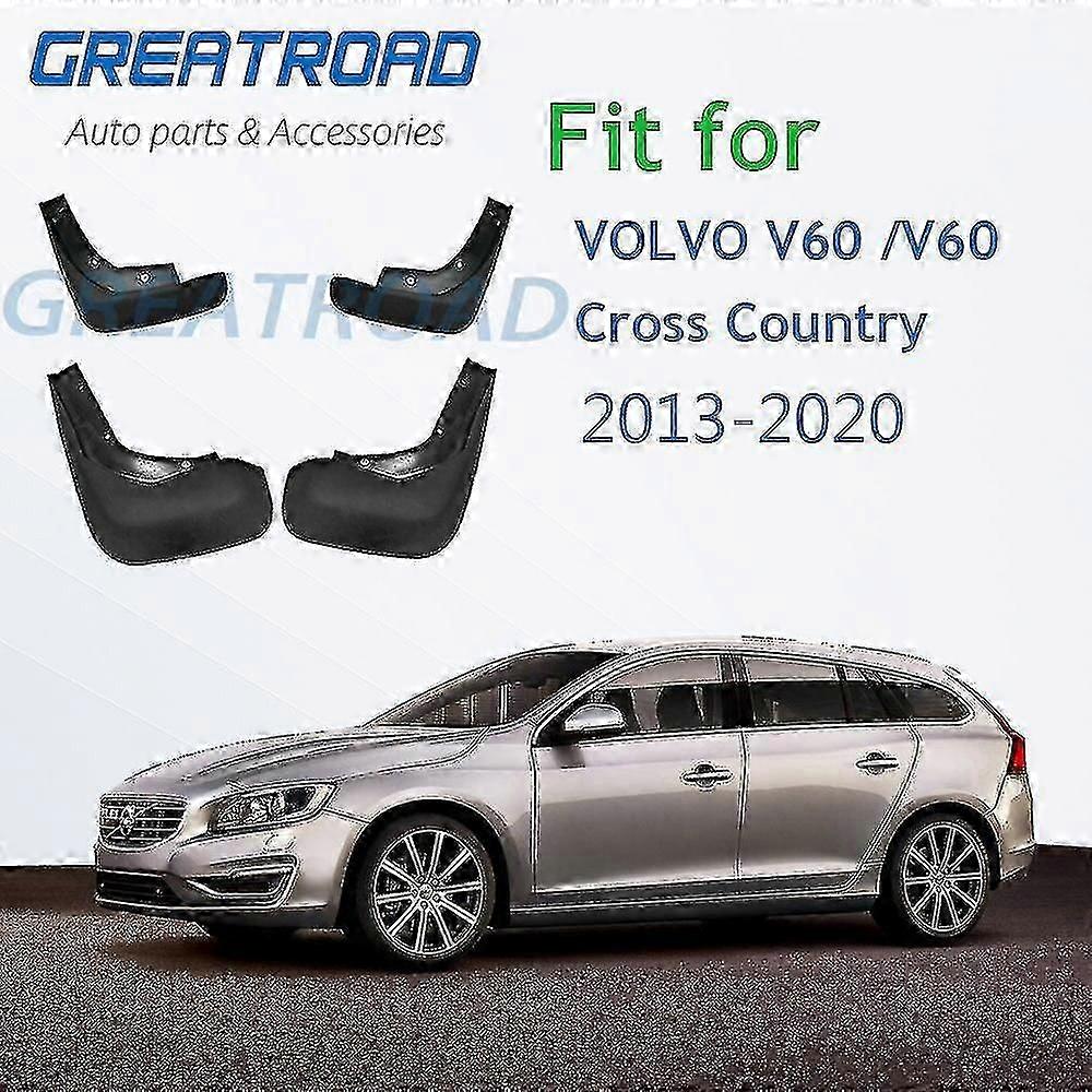 הגדר דשי בוץ לרכב עבור וולוו V60 V60 קרוס קאנטרי 2013-2020 14 15 16 17 18 19 Mudflaps מגיני בוץ דש בוץ פגוש