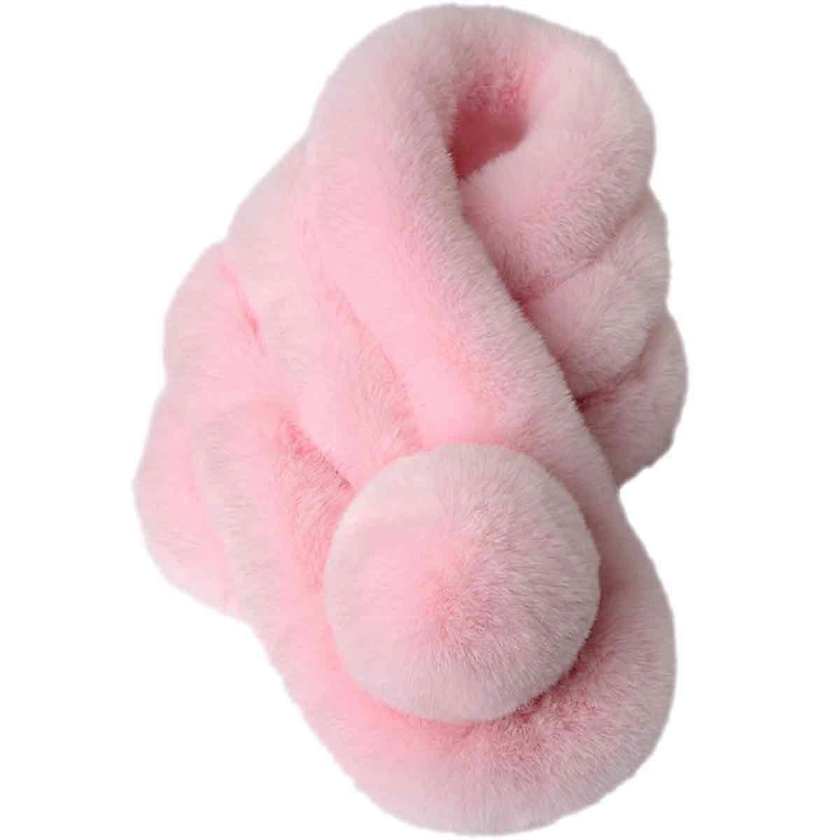 Bufanda de piel sintética, cálida, elegante, invierno