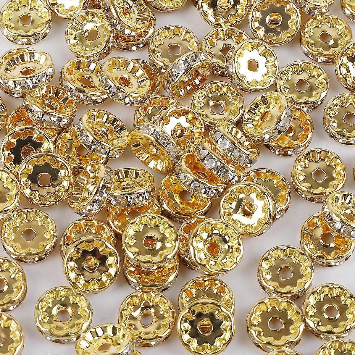 50Pcs Metal Copper Round Circle Ring Filigree Charm DIY Accessories Findings Supplies For Jewelry Making