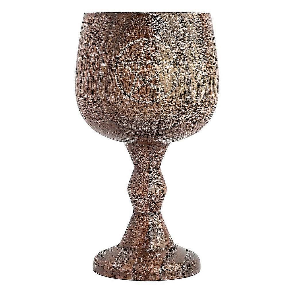 Wooden Wine Goblet Drinking Cup Barware Kitchen Durable Home Table Decoration