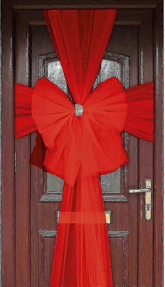 红色门弓装饰节日门配件圣诞节和活动f74