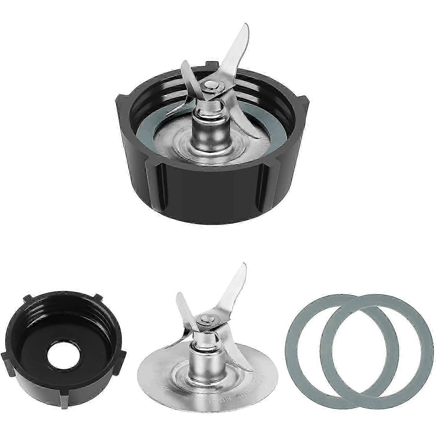 For Osterizer Blender Blades with Blender Jar Bottom & 4 Point Blade 4961 & 2 Pcs O Ring Rubber Sea