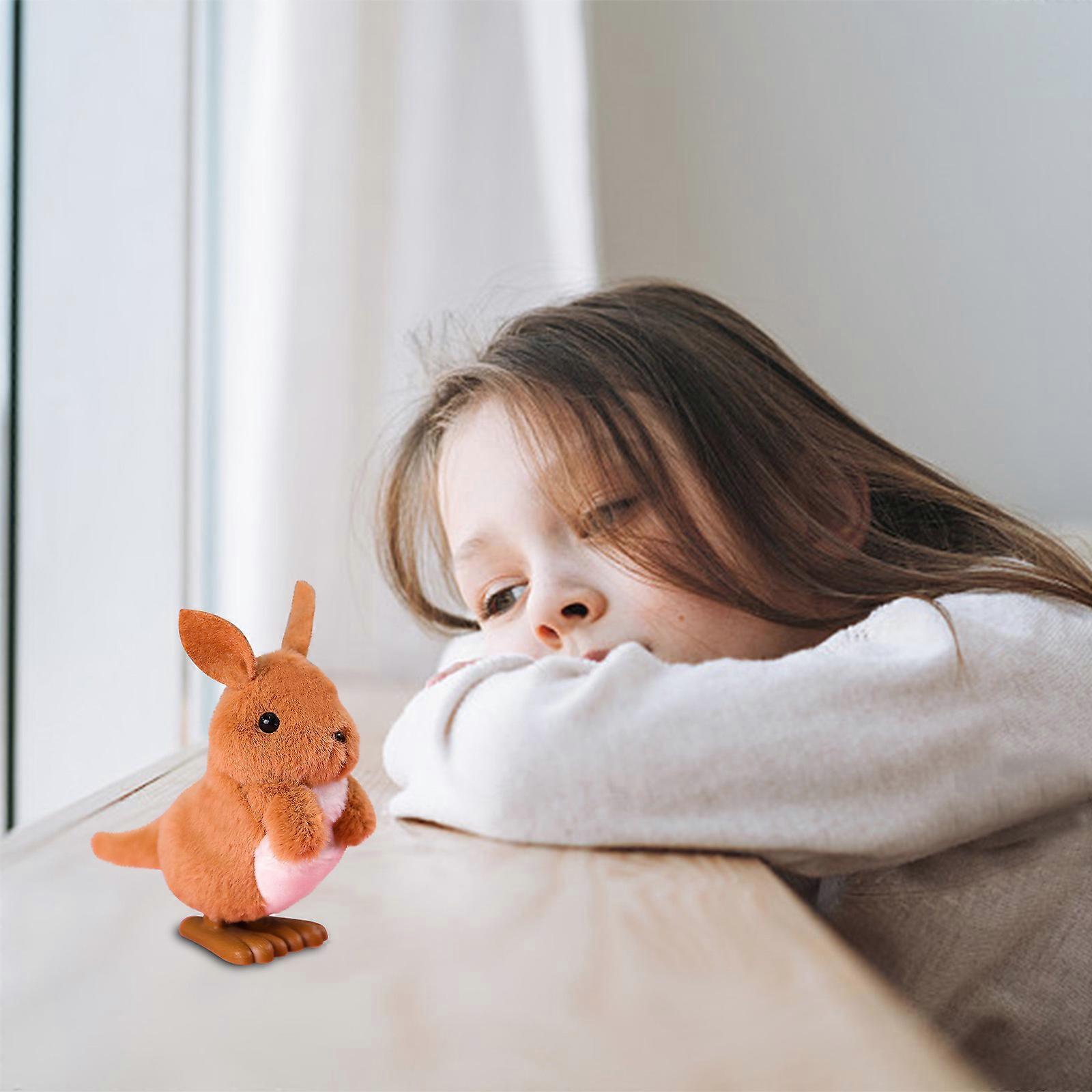 Jumping Bunny Wind-up Toy, Simulating The Birthday Of A Stuffed Bunny Doll, Can Play Without Batteries, Safe And Environmentally Friendly