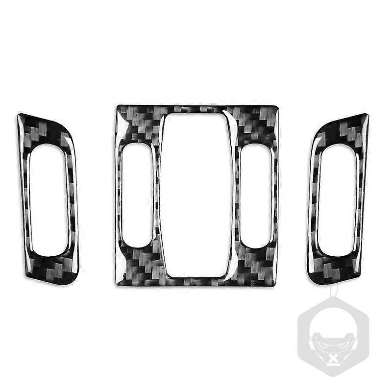 συμβατό για 5 σειρά E60 2004-2007 Carbon Fiber Central Air Outlet Knob Suit Trim Cover Accessories Αυτοκόλλητο διακόσμησης