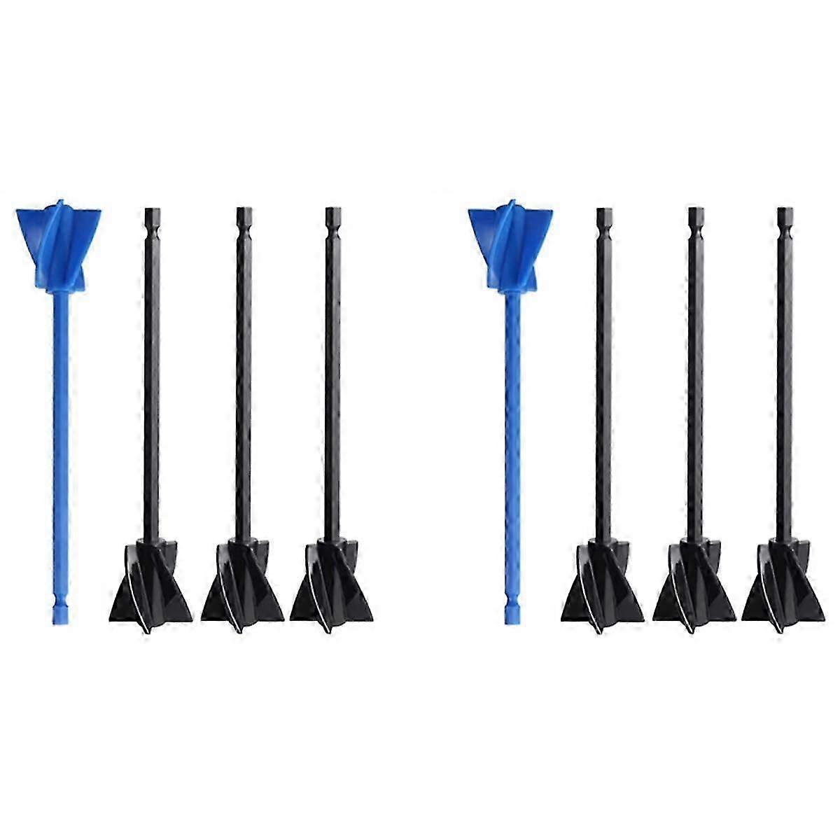 8 Pcs Epoxy Mixer Attachment for Drill, Reusable Paint and Resin Mixer Paddle to Mix Epoxy Resin, P