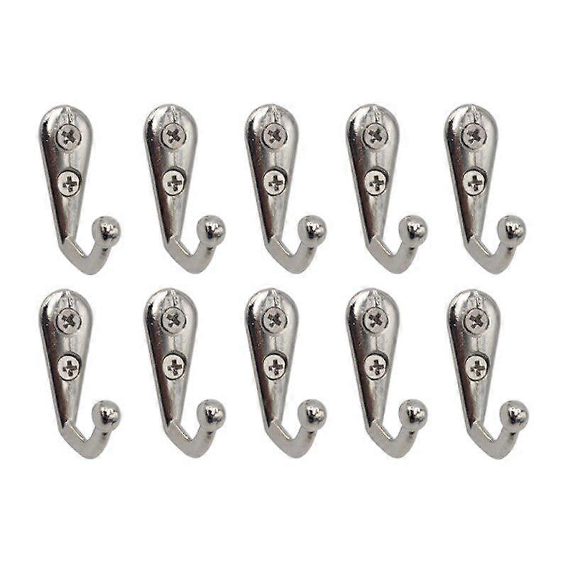 10pcs Retro Hook European Mini Hook Bronze Clasp Hangers for Clothes Keys Hat Towel Robe Hooks
