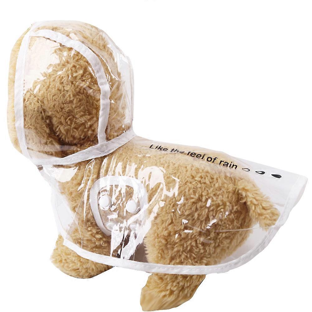 Pet Dog Waterproof Raincoat Clothes Transparent Design