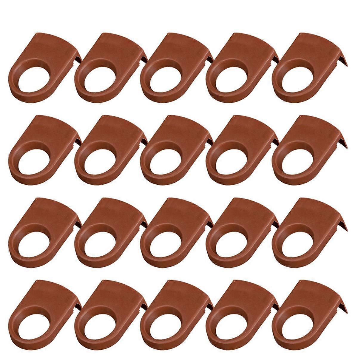 cocktail bottle clips, bottle holder plastic drinking clips,brown