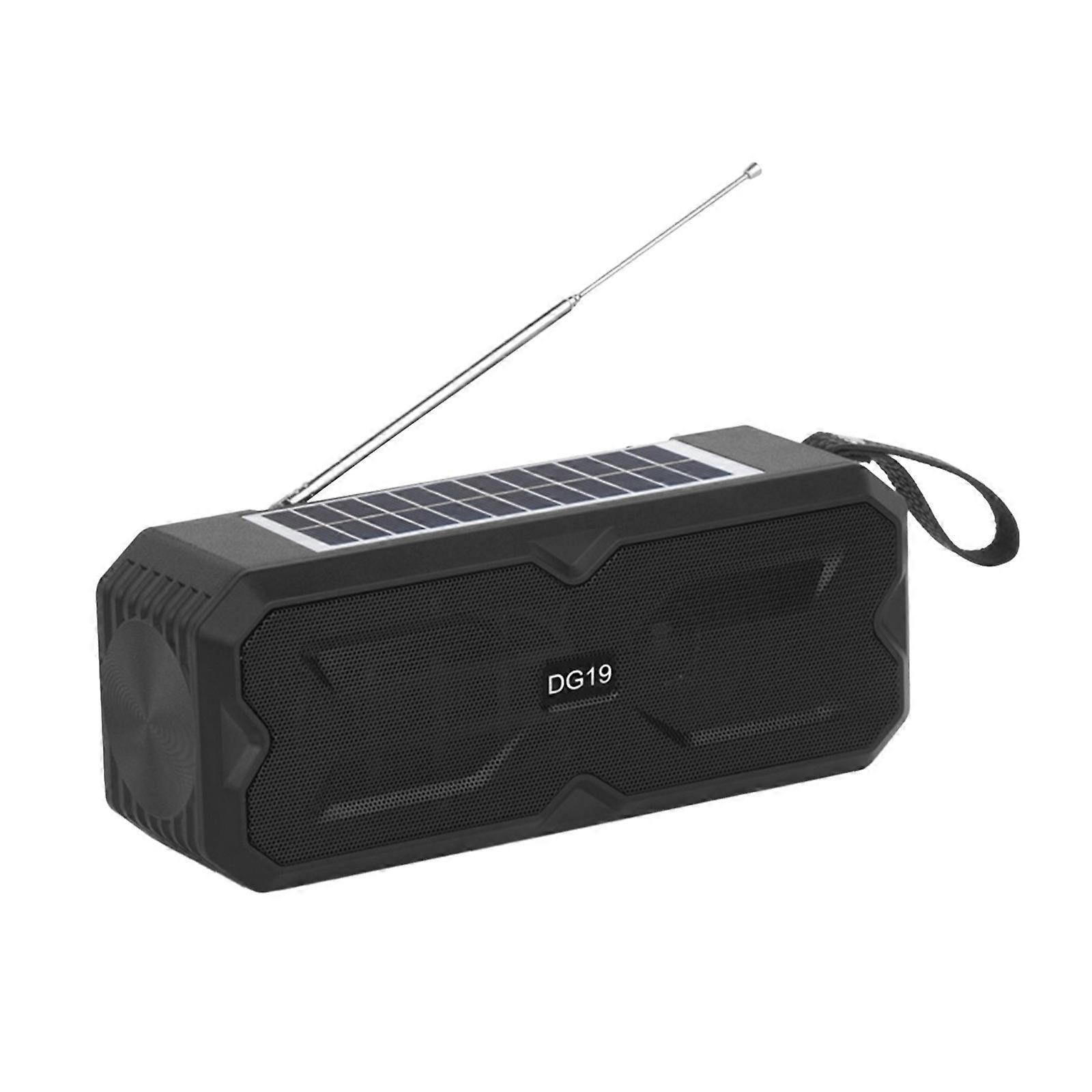 Solar Bluetooth Audio Large Capacity Battery Multifunctional Playback Mode Rechargeable TF/USB Flash Disk Radio Broadcasting PUW0419
