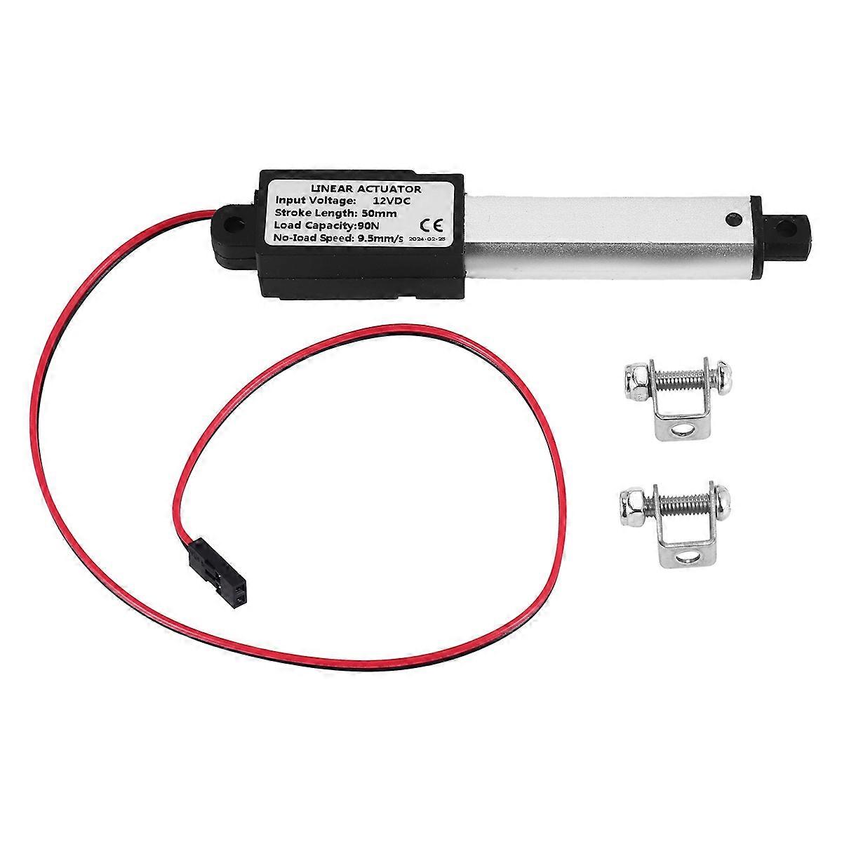 Micro-Linear Actuator, 2 Inch Stroke, 90N/20.3Lb, Speed 9.5mm/S