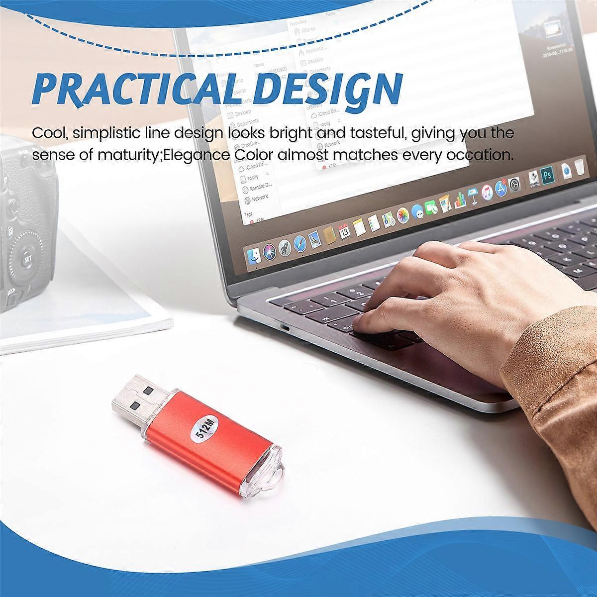 USB 2.0 Flash Memory Stick Pen Drive Storage Thumb Red 512MB