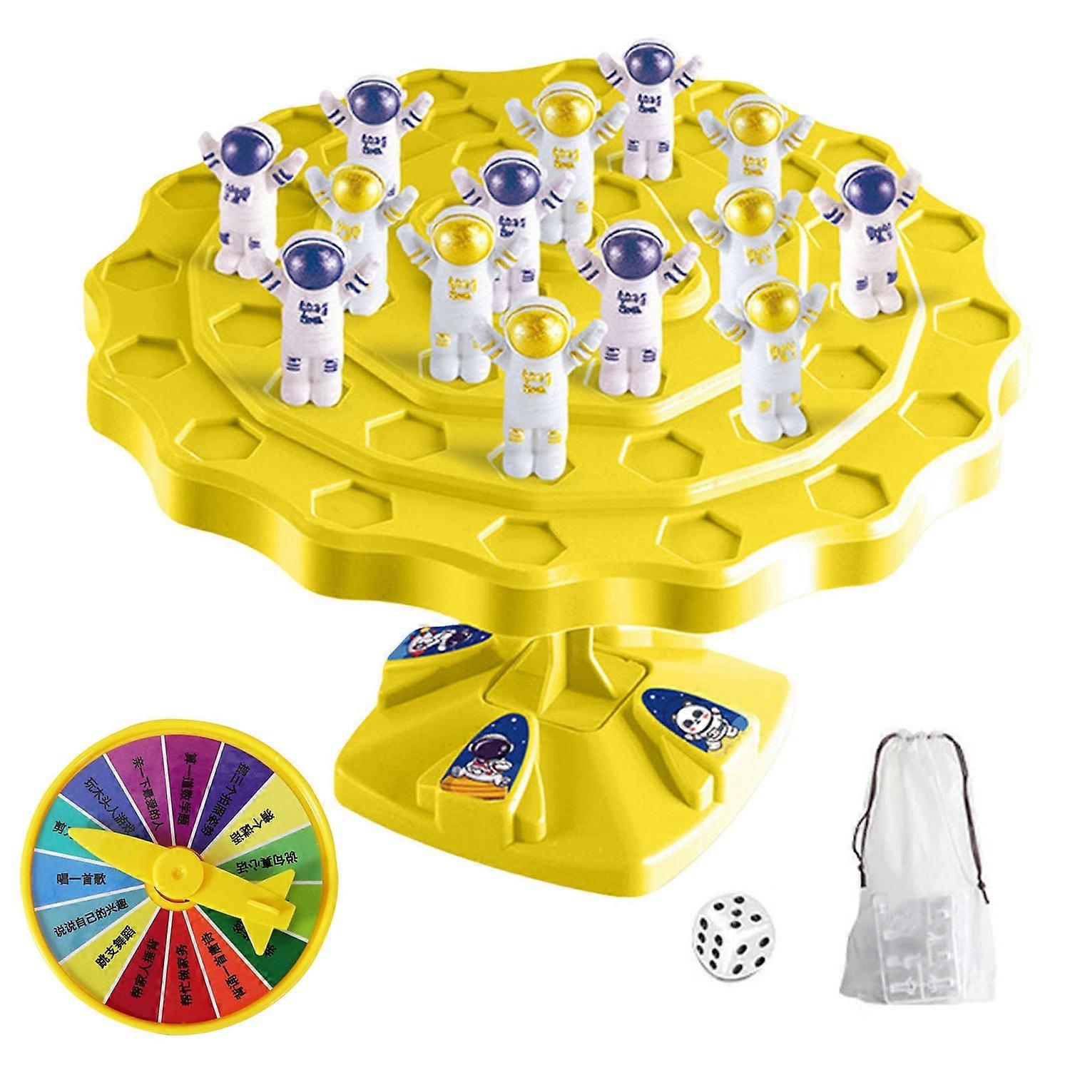 Astronaut Balance Tree Family Tabletop Puzzle Game Toy Astronaut Balance Board Game with 60 Mini