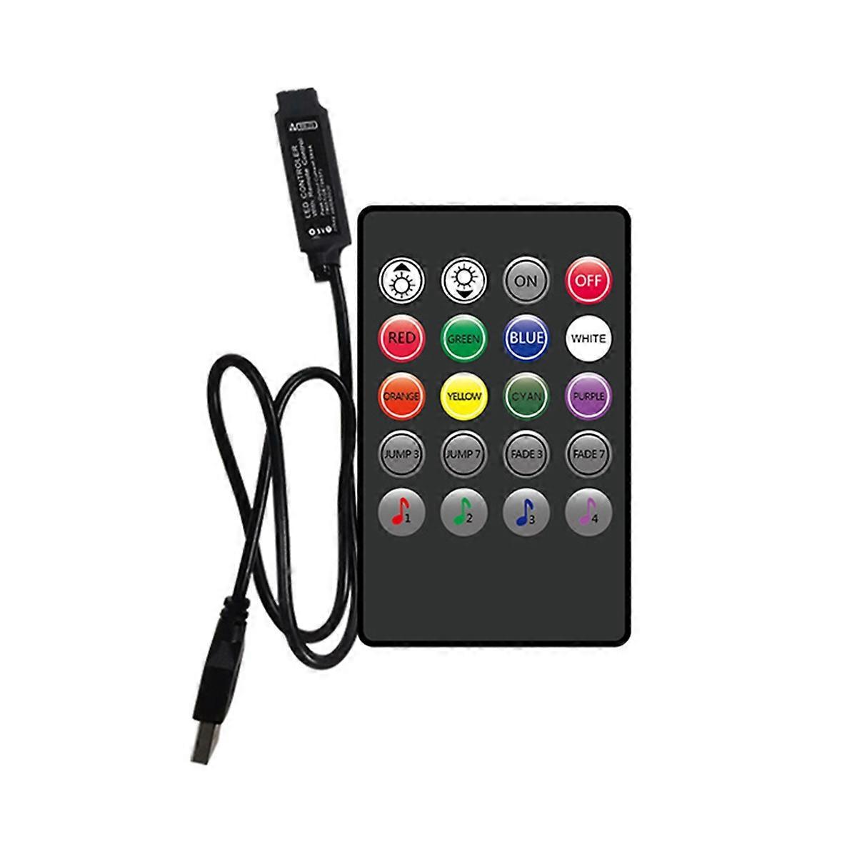 5V Music RGB Controler USB Control 20Key RGB Controller