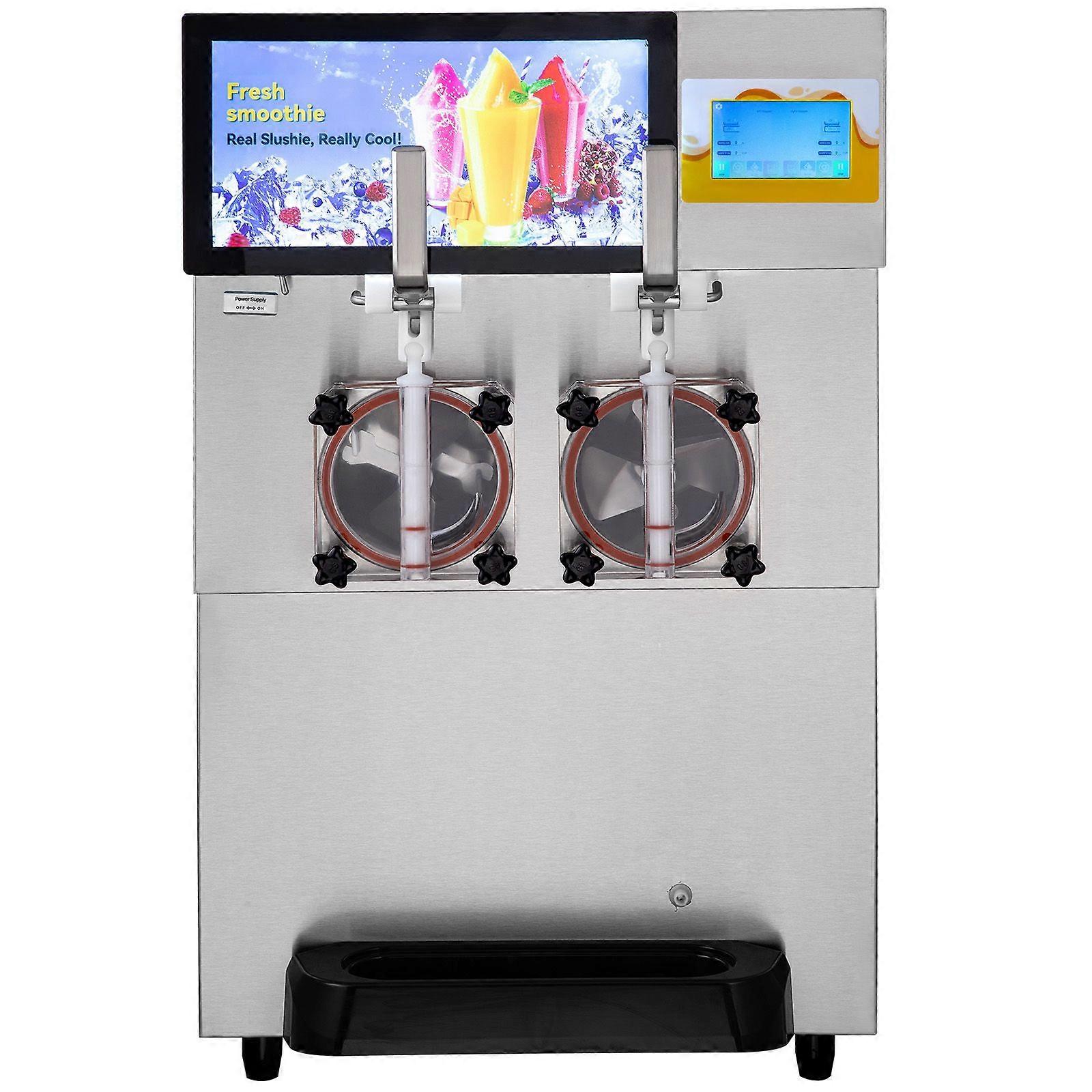 8L/2.1 Gal διπλό παγωμένο ποτό Smoothie μηχανών Margarita Slushy μηχανών Margarita