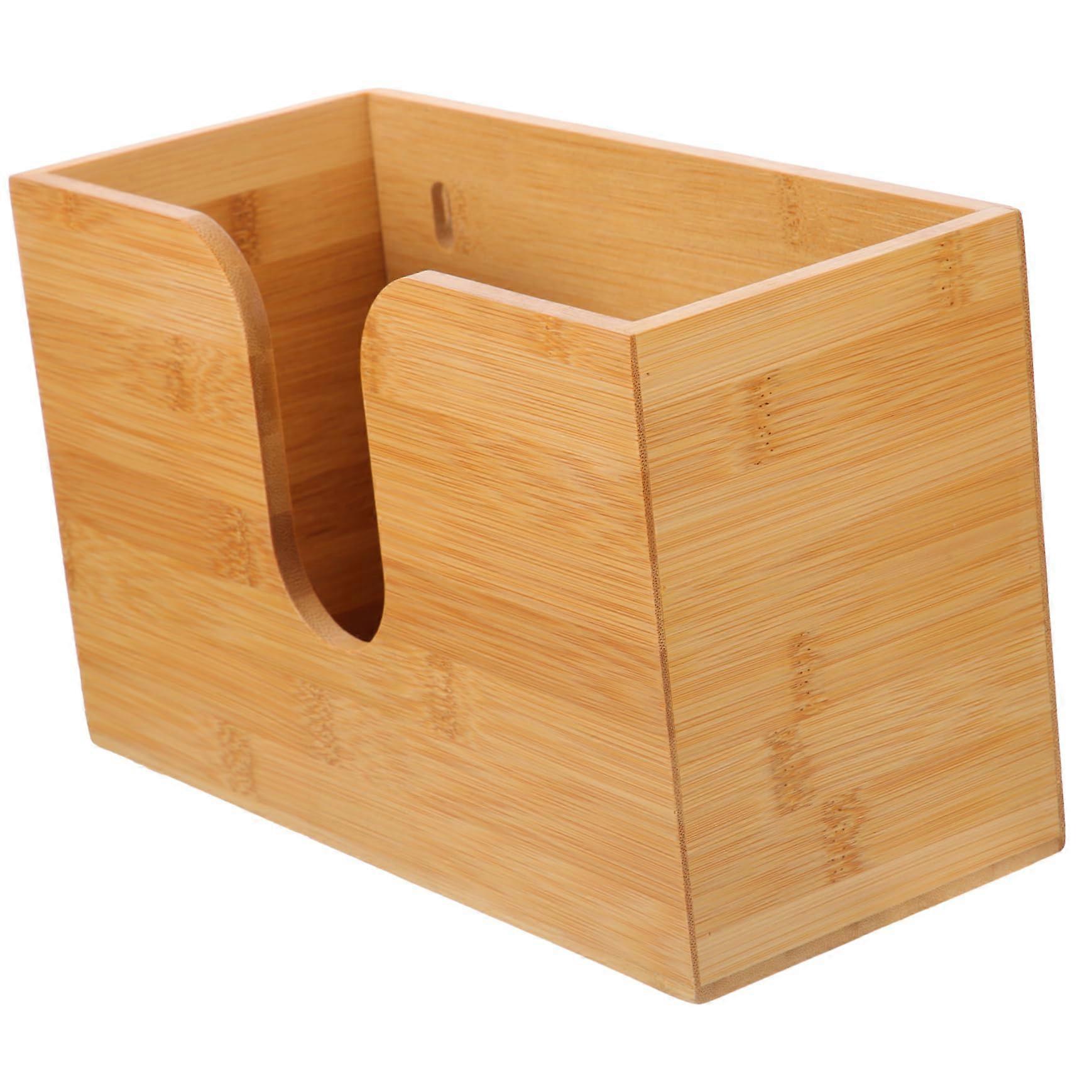Wooden Tissue Box Wall-Mounted Paper Towel Holder Napkin Dispenser Decorative Easy Access For Kids