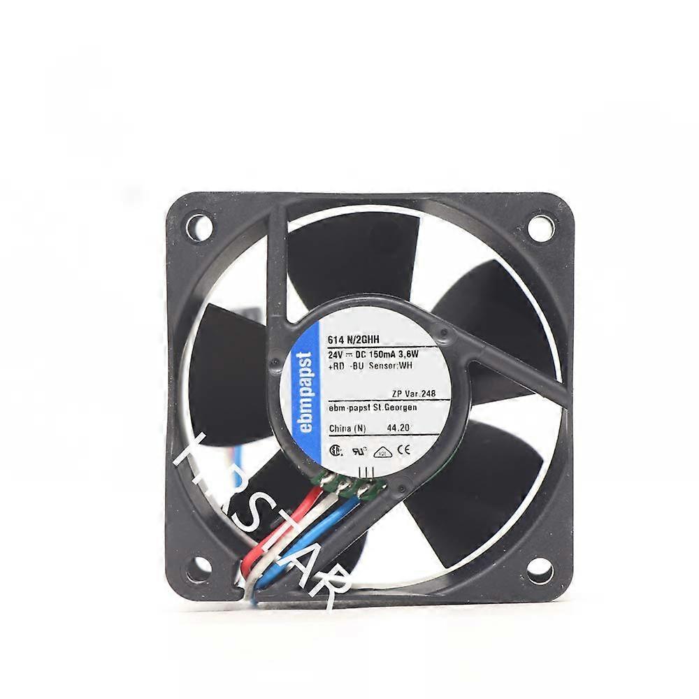 614N/2GHH Axial Fan 60x25mm DC24V 3.6W 0.15A Cooling Fan for Electronics and HVAC Applications