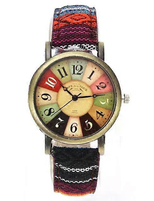 Popular Movie Pattern Retro Watches Unisex Men Women Military Camouflage Belt Denim Canvas Band Fashion Sport Quartz Wrist Watch