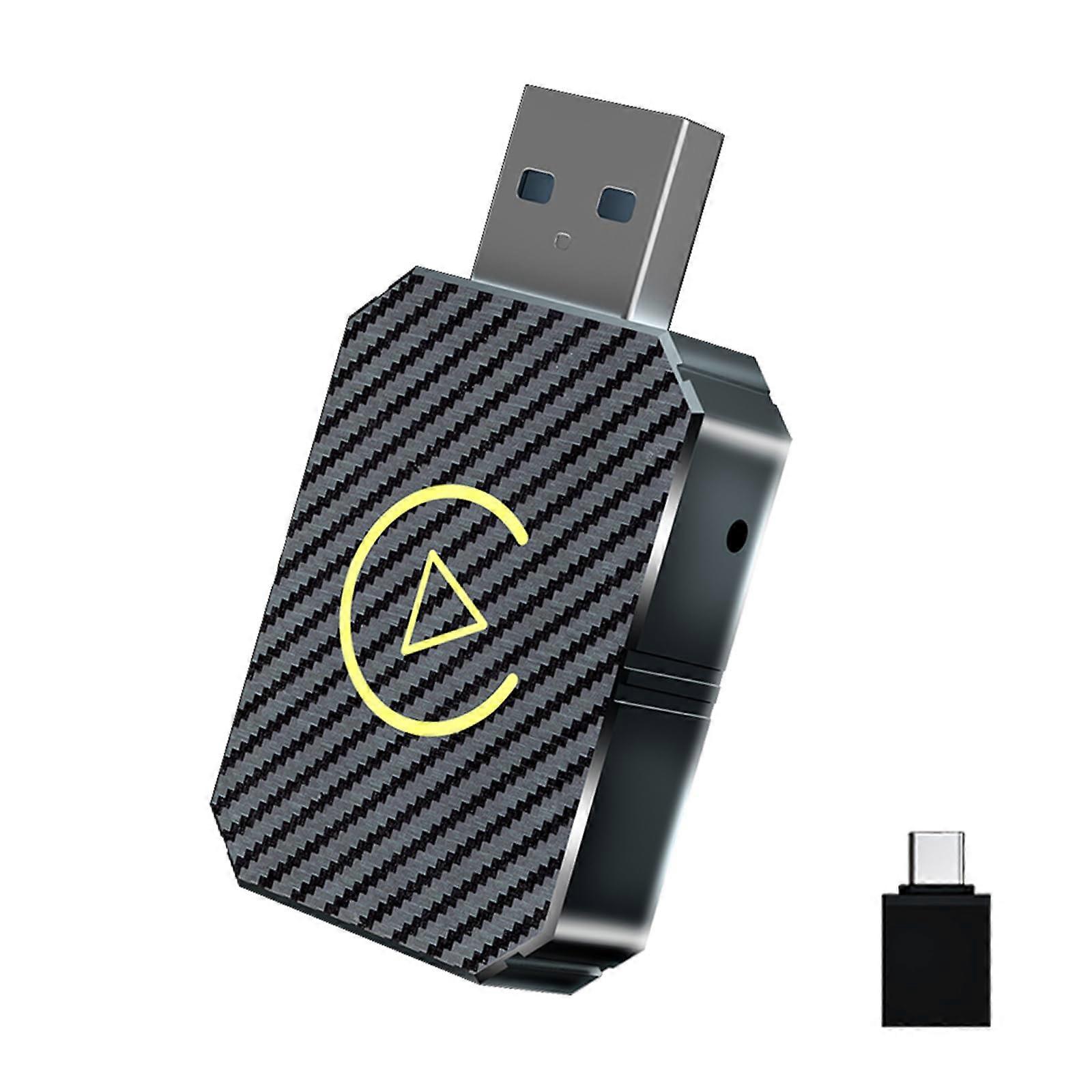 Wireless Converter Carplay for Android Auto, Bluetooth Compatibility, Plug and Play, Supports Most Vehicles