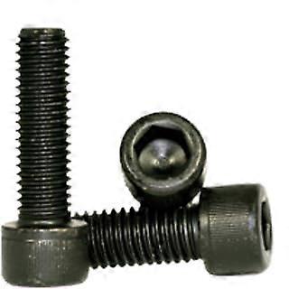 M20-2.50 x 50 mm Socket Head Cap Screws Black Class 12.9 Fully Threaded Coarse Threads 5 Pack Oxide Finish