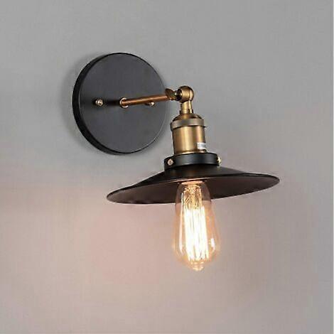 Vintage black and bronze wall light