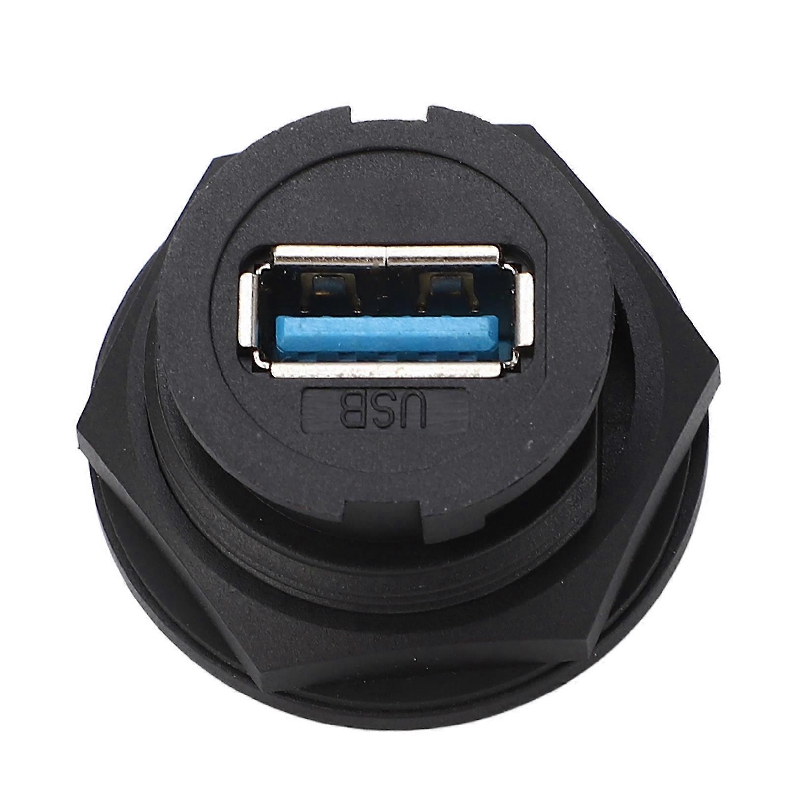 USB 3.0 موصل مقاوم للماء 16 دبوس المفاجئة على مقبس أنثى خلفي جبل وعاء ثنائي الفينيل متعدد الكلور