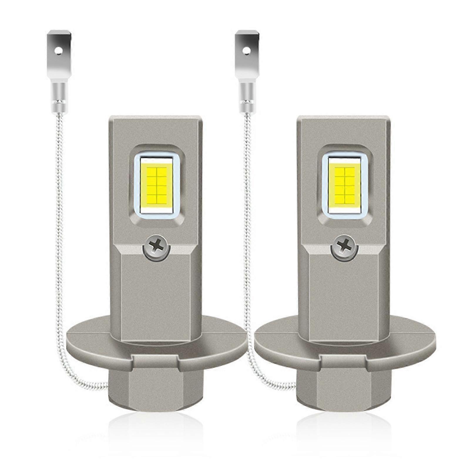 2 Stück generische H3 LED Nebelscheinwerfer Glühbirnen Universal wasserdicht Plug and Play