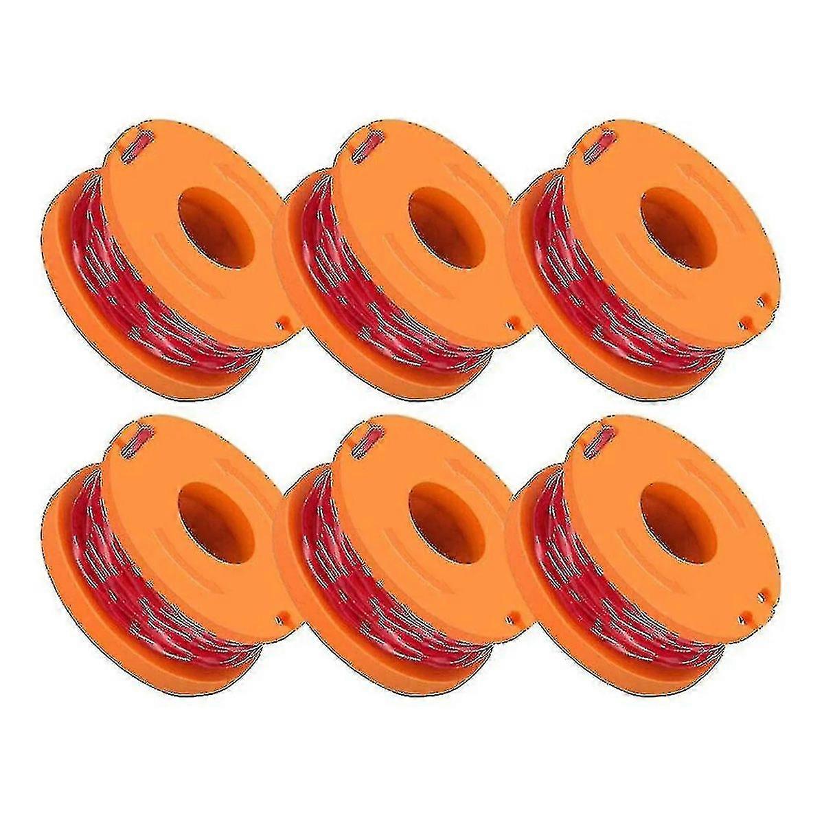 Trimmer Spool Line for Worx WA0010, Edger Spool for Weed Eater (6pcs)