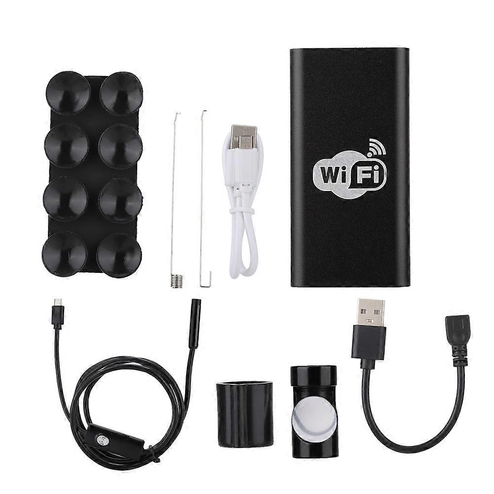 WiFi Metal 8mm Endoscope Inspection Camera Fit for IOS Android Phone PC (1M)