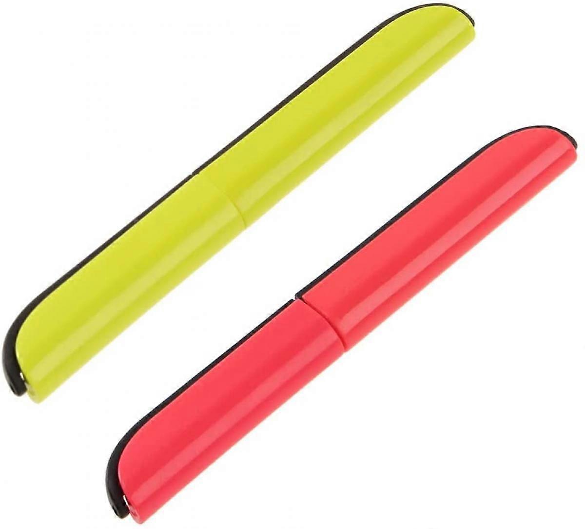 Set of 2 Portable Safe Scissor Mini Folding Paper Cutting Scissors Office School Supplies for DIY ScrapbookingGreen, Red