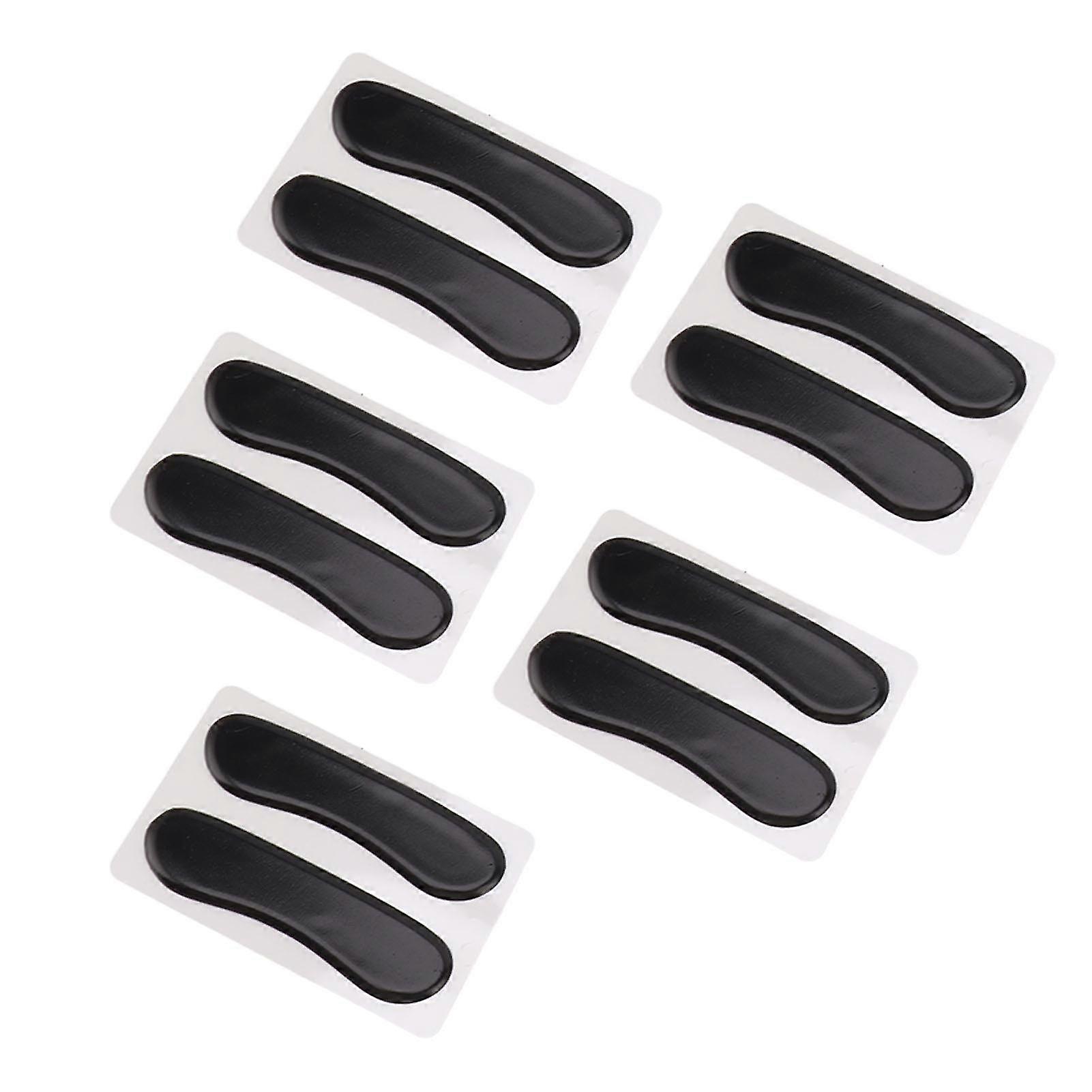 10pcs Long Drum Dampeners Vibration Reduction Soft Silicone Drum Silencers Drum Muffler Drum Mute Pads for Cymbals Black SZRH A-C