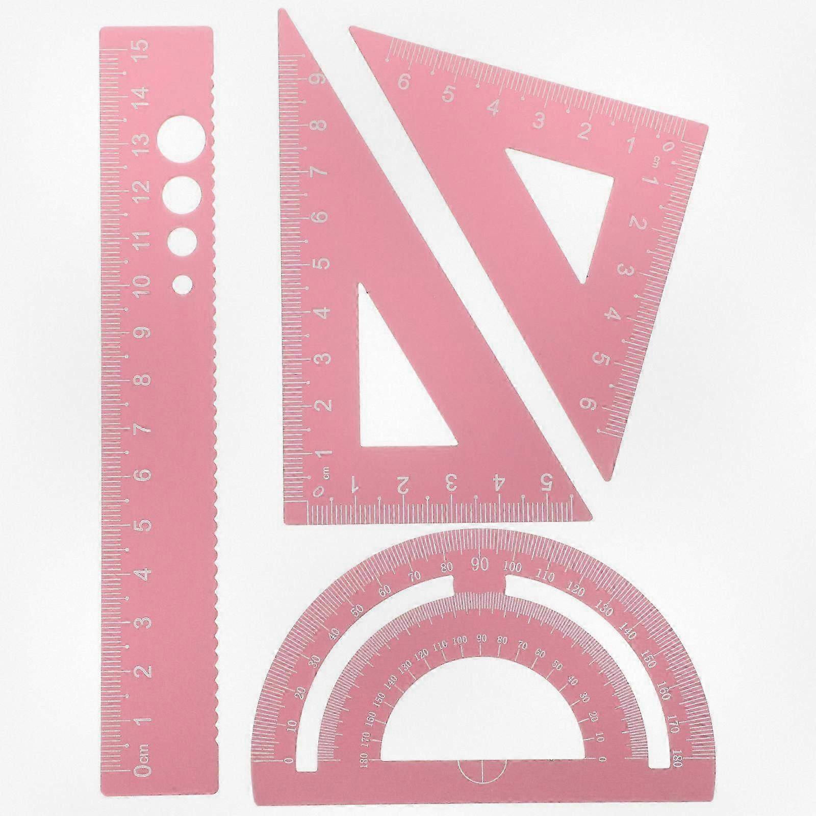1 Set of Geometry Measurement Toolkit for Classroom and Office Supplies Used in Math Classes