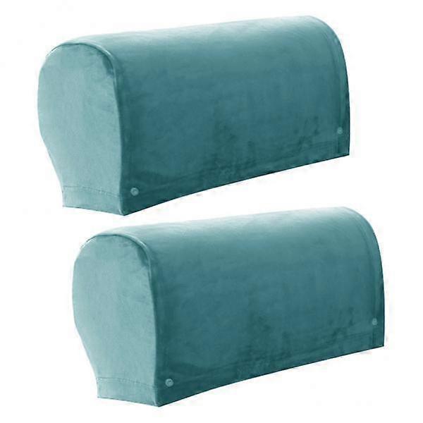 5x 2pcs Thick Sofa Armrest Covers Polyester Solid Sofa Armchair Slipcovers