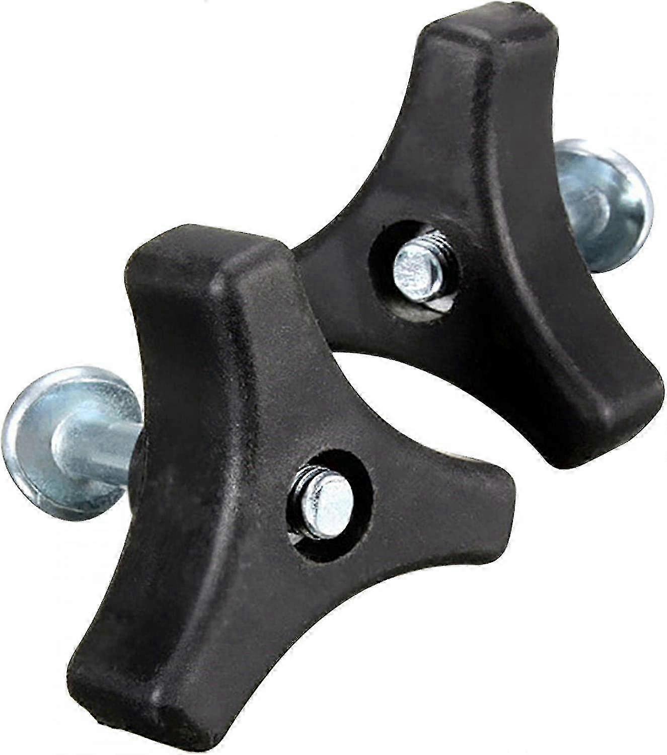 Tondeuse à gazon universelle Triangle Knob Handle Wing Nut (Noir, 2pcs)
