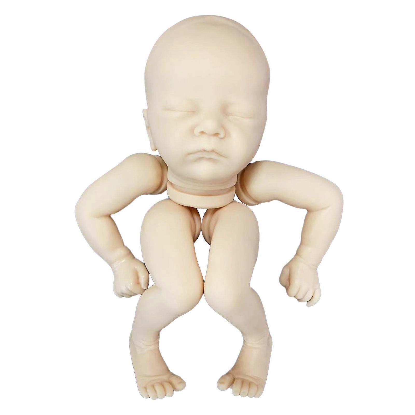 18in Reborns for Doll Kits 赤ちゃんのおもちゃ Nurturing for Doll リアルな手作り Soft Vinyl for Doll for w/Eyes Closed Girl DI